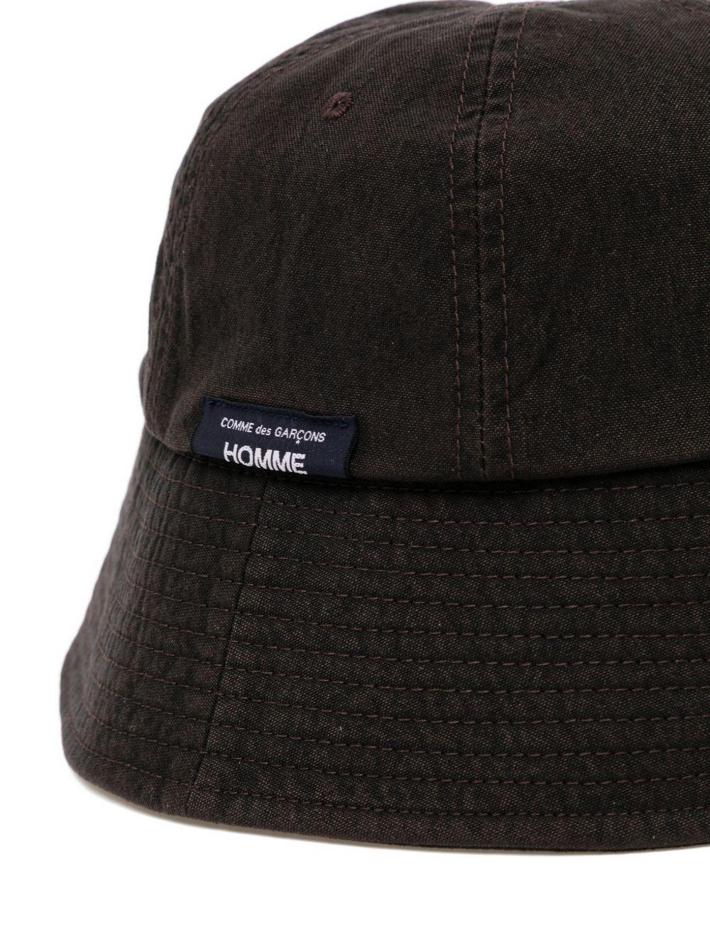 Cappello bucket con applicazione in nero Comme des garcons homme - uomo 