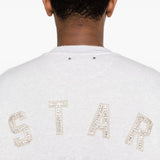 Felpa doppio strato star in bianco Golden goose - unisex 