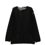 Maglione girocollo con effetto vissuto in nero Yohji yamamoto - uomo 