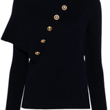 Maglia con dettaglio bottoni in blu navy Rabanne - donna 