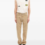 Jeans a cinque tasche in marrone Mm6 maison margiela - uomo 