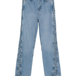Jeans con laccetti in blu Rotate - donna 