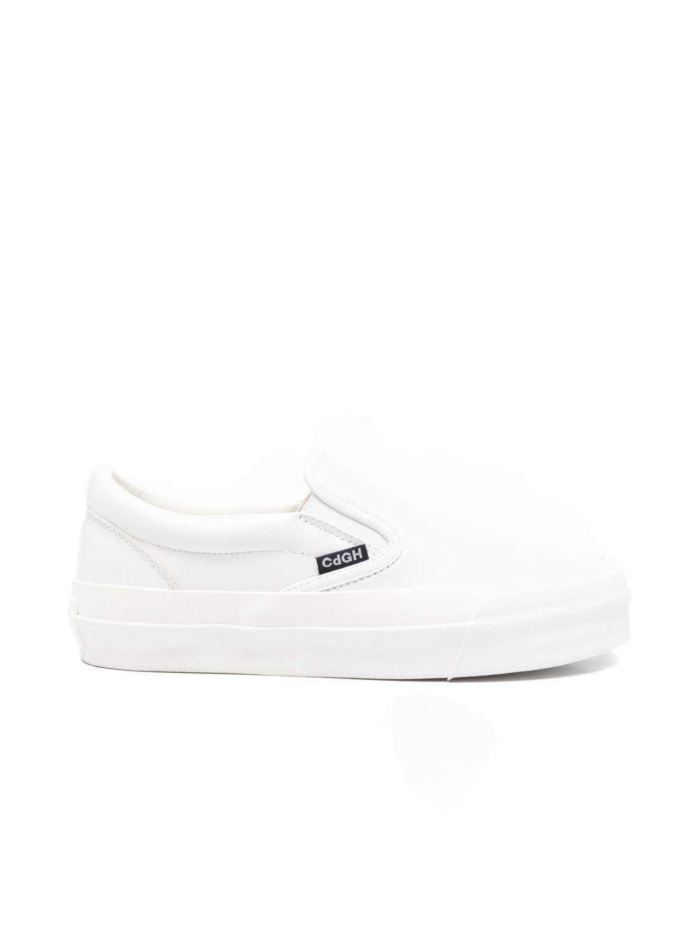 Sneakers senza lacci in bianco Comme des garcons homme - uomo 