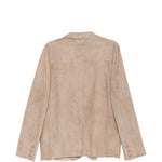 Giacca in pelle beige Salvatore santoro - uomo 