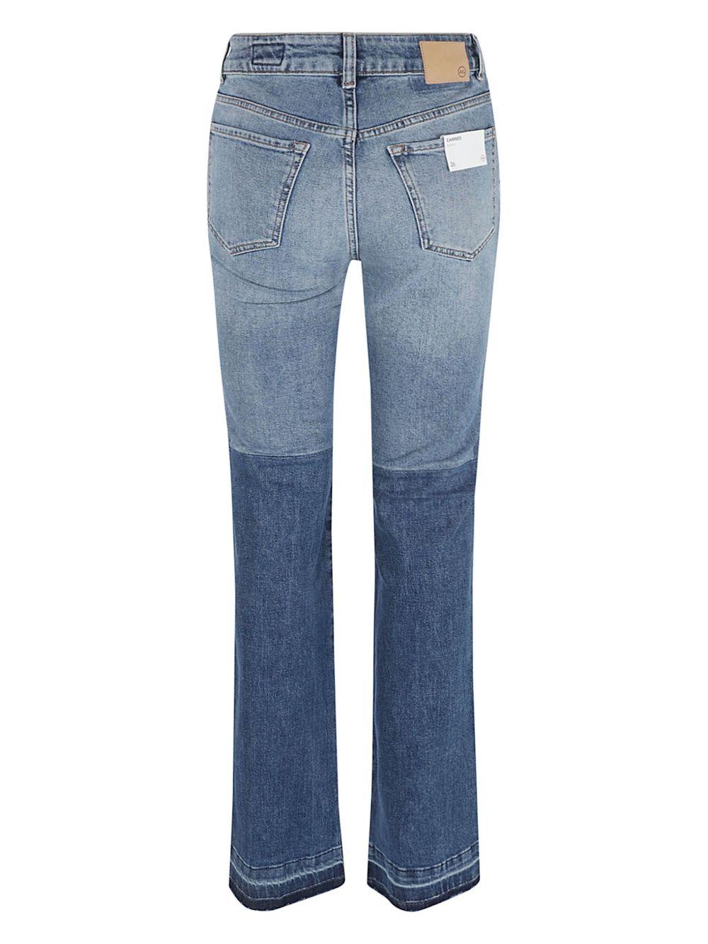 Jeans dritti con applicazione in blu AG Jeans - donna 