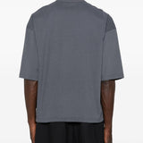 T-shirt a maniche corte con pannelli in grigio Comme des garcons homme - uomo 