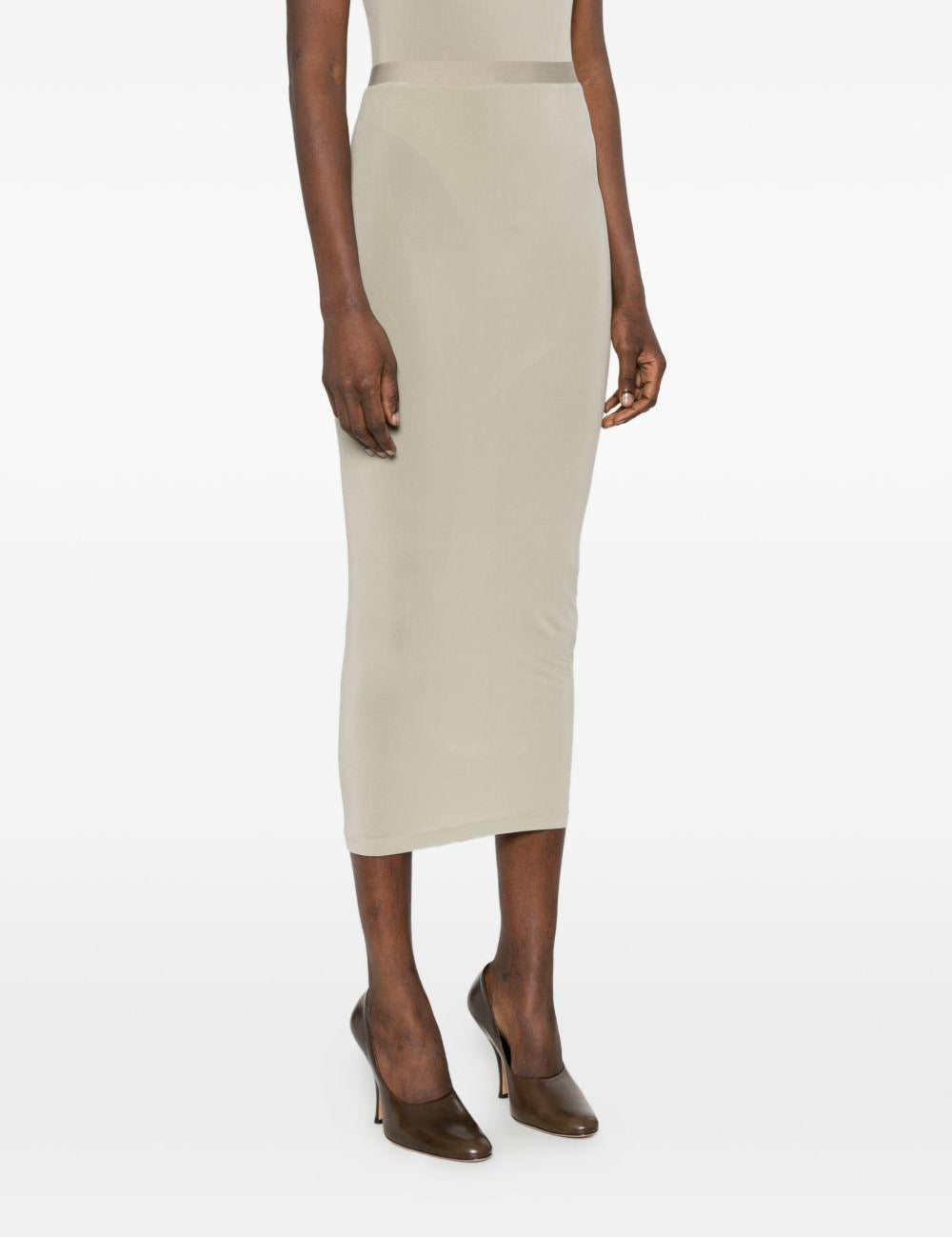Gonna semi trasparente in verde Wardrobe.Nyc - donna 