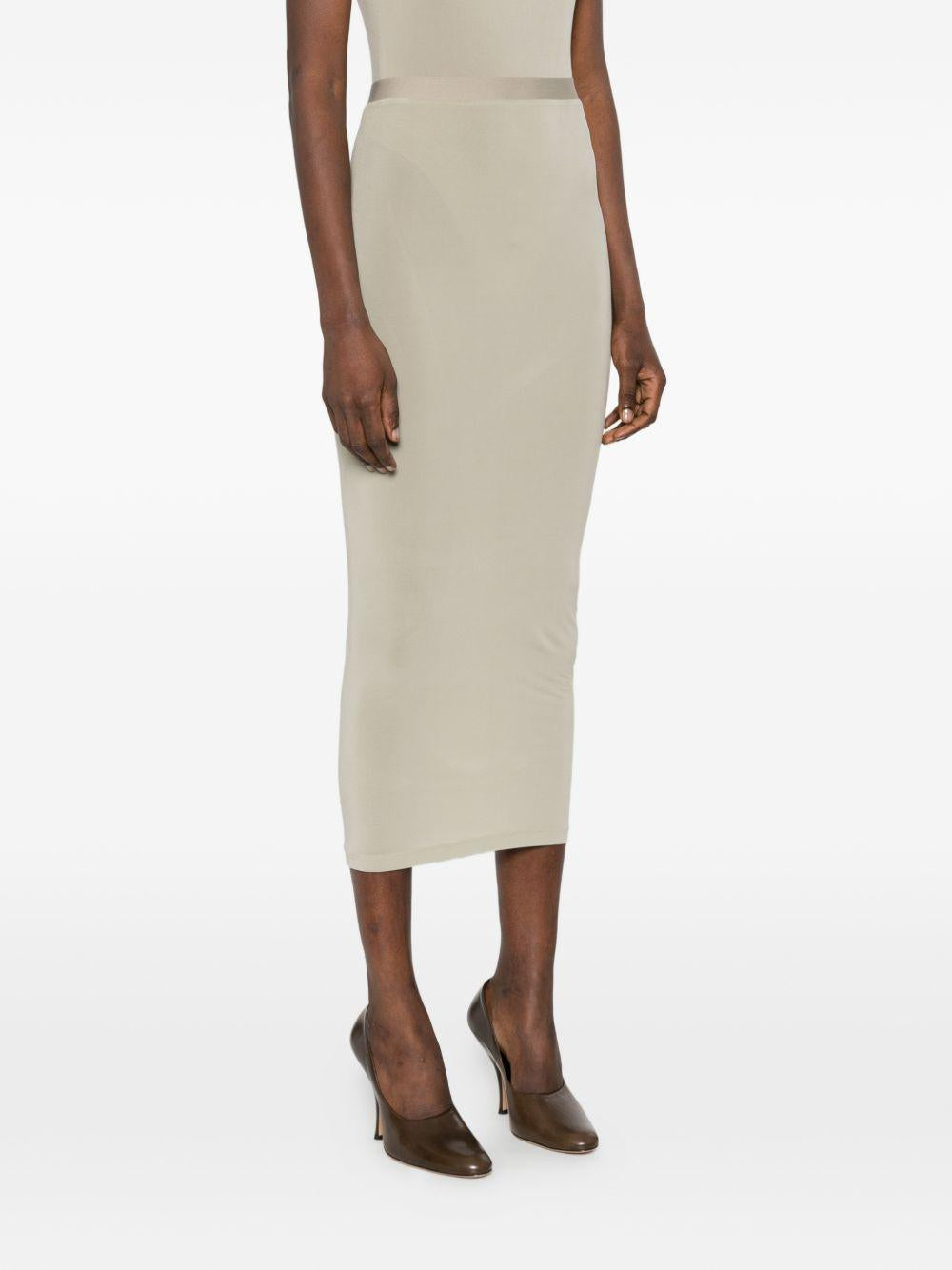 Gonna semi trasparente in verde Wardrobe.Nyc - donna 