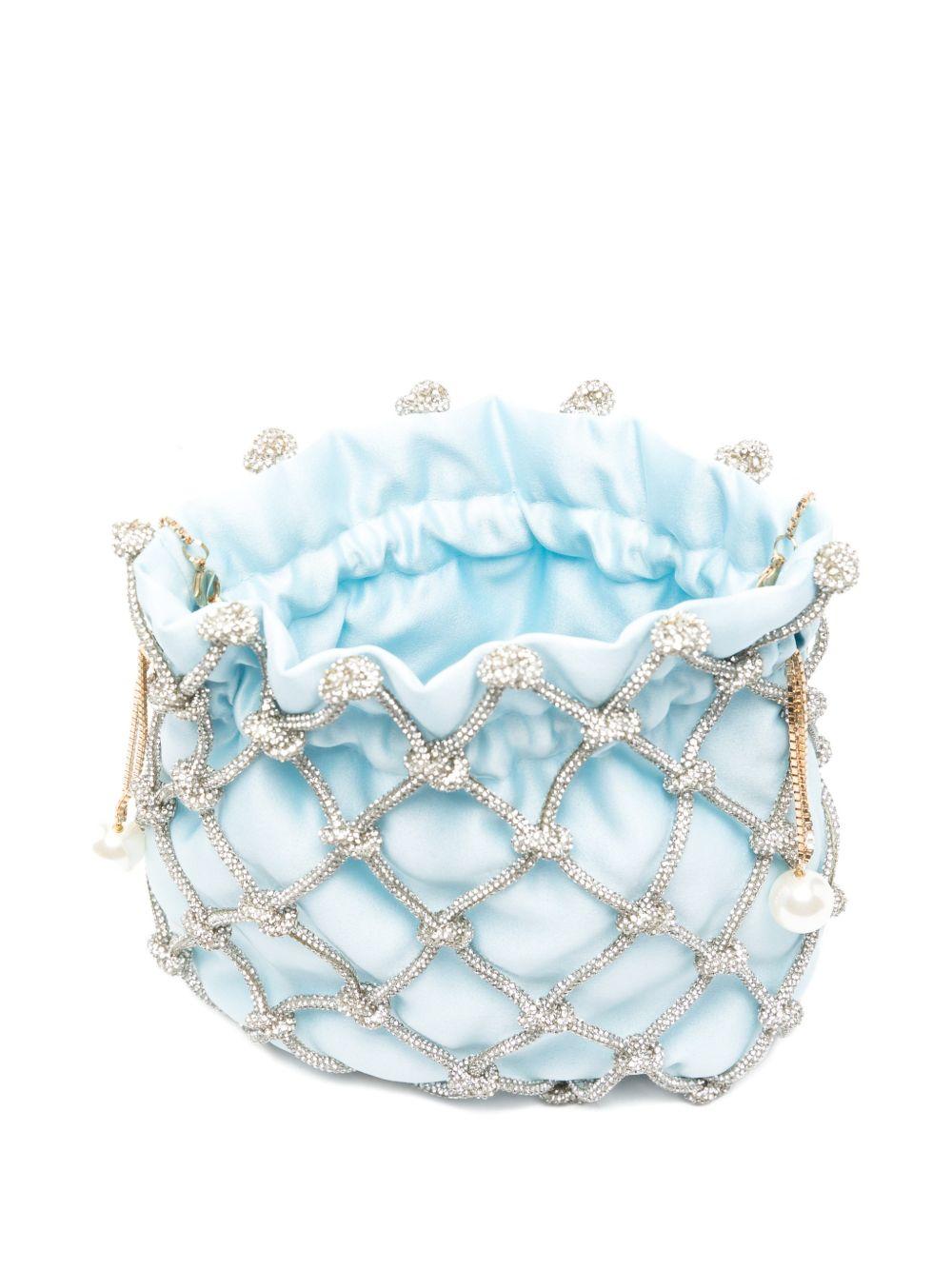 Borsa Selene Capri con cristalli in blu Rosantica - donna<BR/><BR/> 