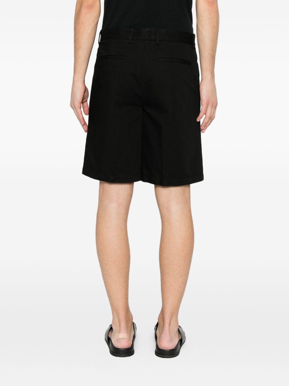 Pantaloncini con parte anteriore piatta in nero Zegna - uomo 