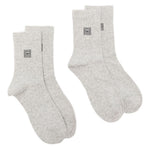 Calzini con logo set da due in grigio Toteme - donna 