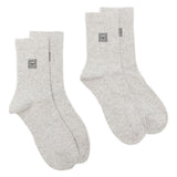 Calzini con logo set da due in grigio Toteme - donna 