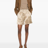 Shorts satinati i con risvolto Isablelaw in beige Briglia 1949 - donna 