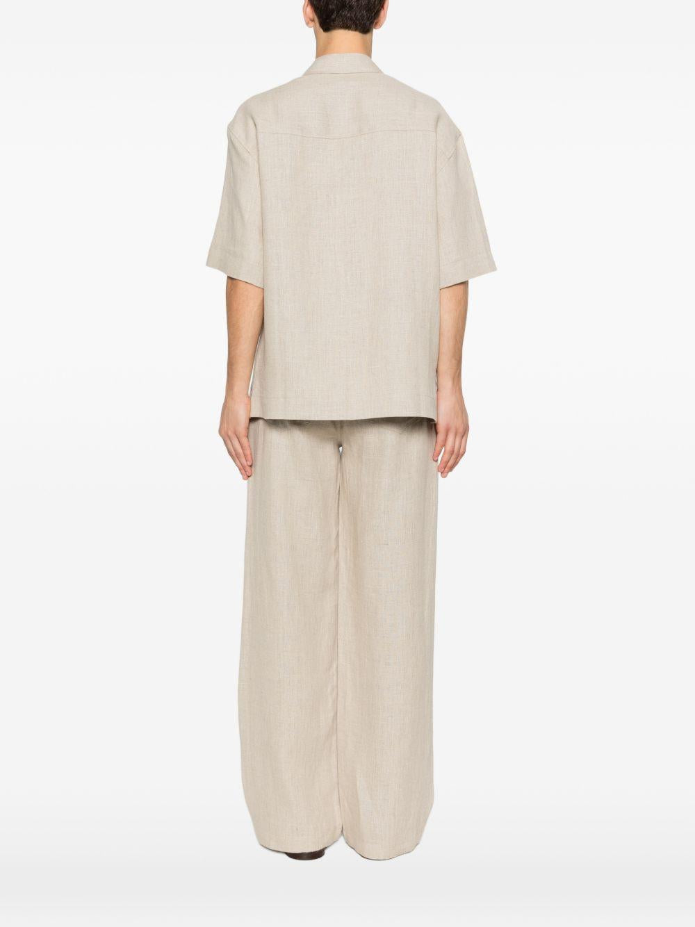 Camicia a maniche corte dao in beige Sefr - uomo 