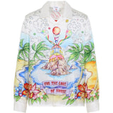 Camicia a maniche lunghe con stampa multicolor Casablanca - uomo 