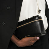 Borsa a mano Vanity in nero Victoria Beckham - donna 