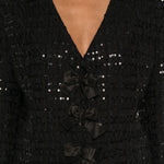 Giacca con fiocchi in nero Alessandra Rich -  donna 