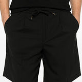 Pantaloncini con coulisse e pieghe in nero Briglia 1949 - uomo 