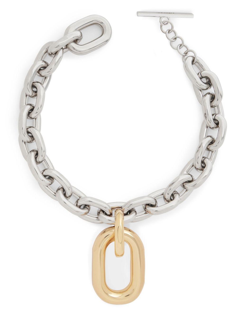 Collana XL a catena in oro e argento Rabanne - donna 