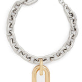 Collana XL a catena in oro e argento Rabanne - donna 