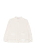 Giacca con zip boucle in avorio Moncler - donna