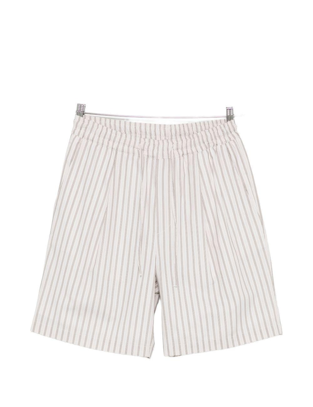 Pantaloncini a righe in beige Grayed - uomo 