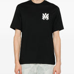 T-shirt a maniche corte con logo  in nero 