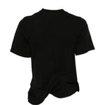 T-shirt con orlo strutturato in nero Junya watanabe - donna 