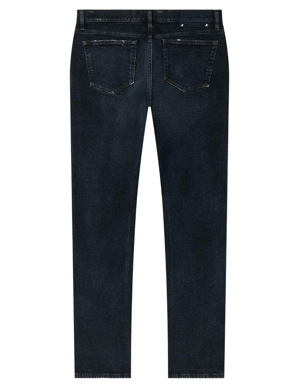 Jeans slim con cinque tasche in blu Golden goose - uomo 