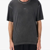 T-shirt girocollo in grigio Satisfy - unisex 