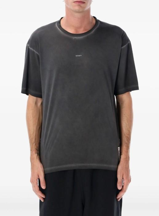 T-shirt girocollo in grigio Satisfy - unisex 