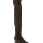 Stivali al ginocchio brigitte in camoscio in marrone Carel paris - donna 