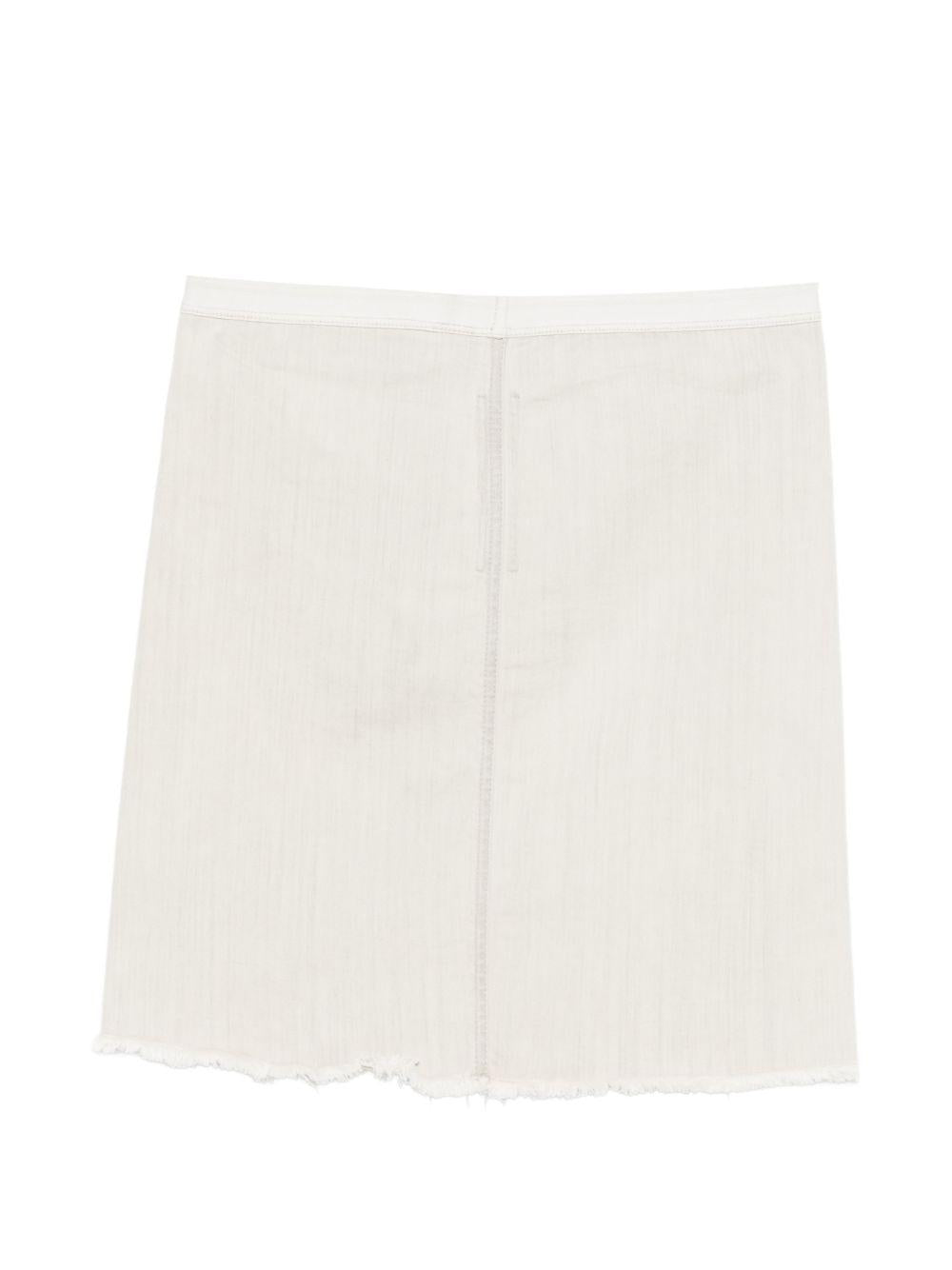 Gonna con spacchi sfilacciati in grigio Rick owens drkshdw - donna 