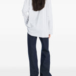 T-shirt con logo in grigio Rotate - donna 