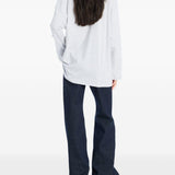 T-shirt con logo in grigio Rotate - donna 
