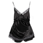 Abito mini con pizzo in nero Magda butrym - donna 