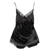 Abito mini con pizzo in nero Magda butrym - donna 