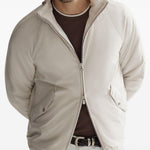 Giacca con cappuccio in nylon in bianco Brunello cucinelli - uomo 