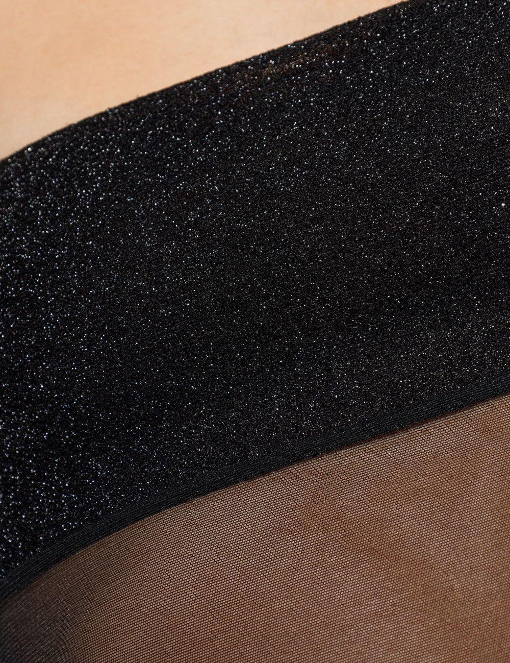 Abito lungo senza spalline con inserti in nero Oséree - donna 
