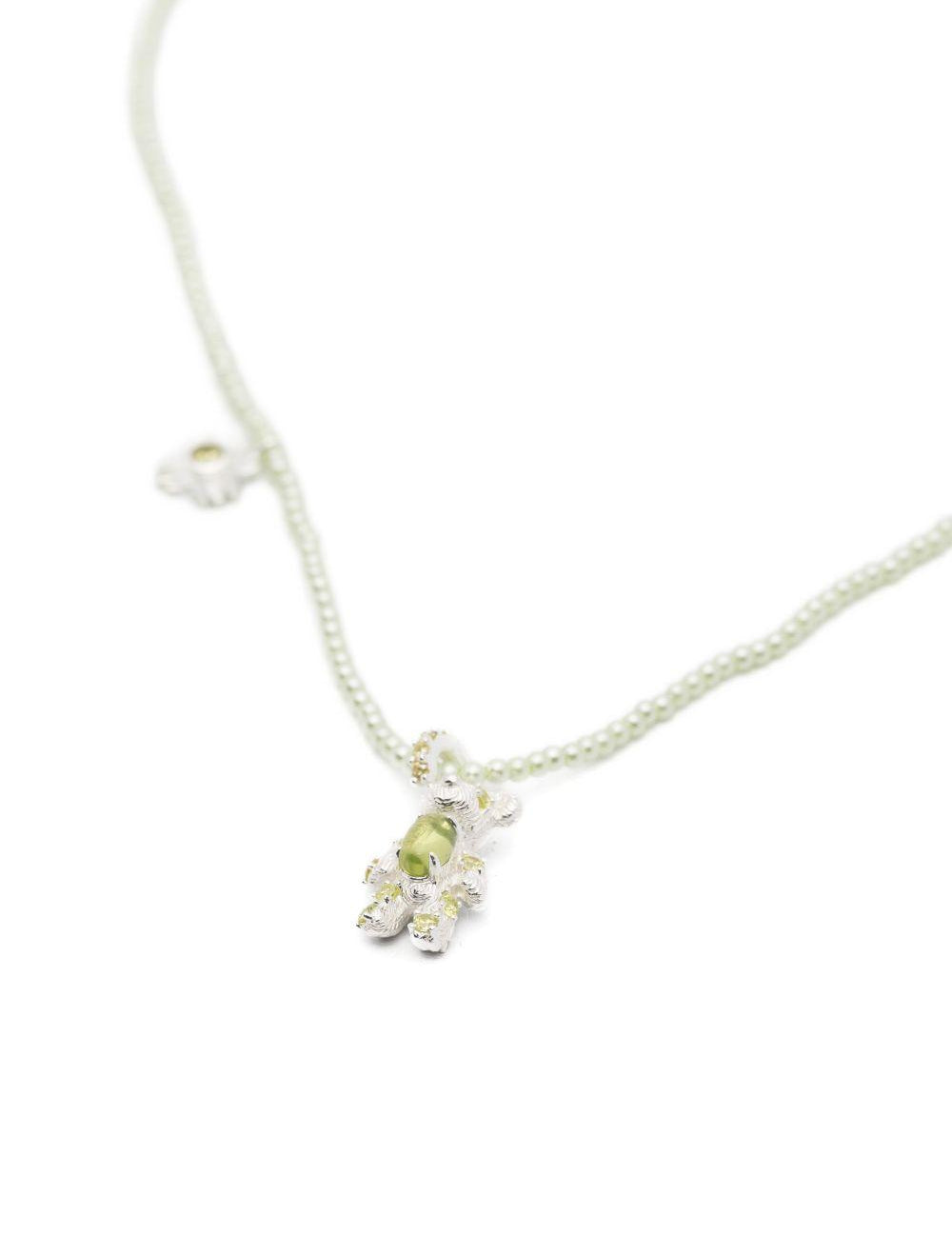 Collana con ciondolo a forma di fiore e orso in argento Yvmin - donna 