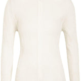 Top effetto plisse con zip in bianco Issey miyake  - donna 