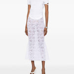 Gonna midi in pizzo in bianco Oséree - donna 