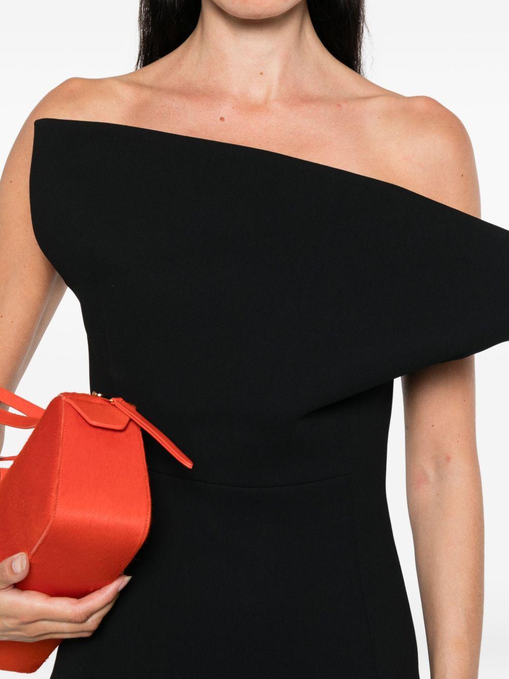 Abito senza spalline cato in nero Khaite - donna 