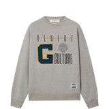 Felpa stampata in grigio Golden goose - unisex 