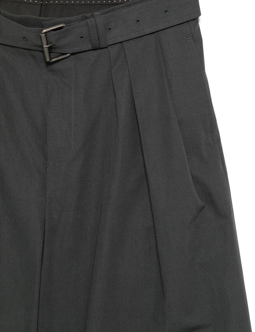 Pantaloncini con cintura e pieghe frontali in grigio Dries van noten - uomo 