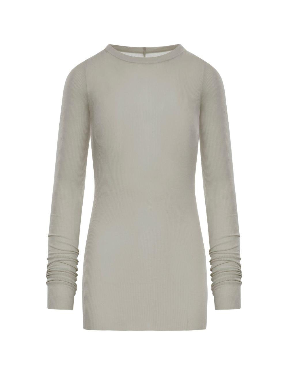 T-shirt a maniche lunghe in grigio Rick owens - donna 