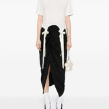 T-shirt con fiocchi in bianco Simone Rocha - donna 