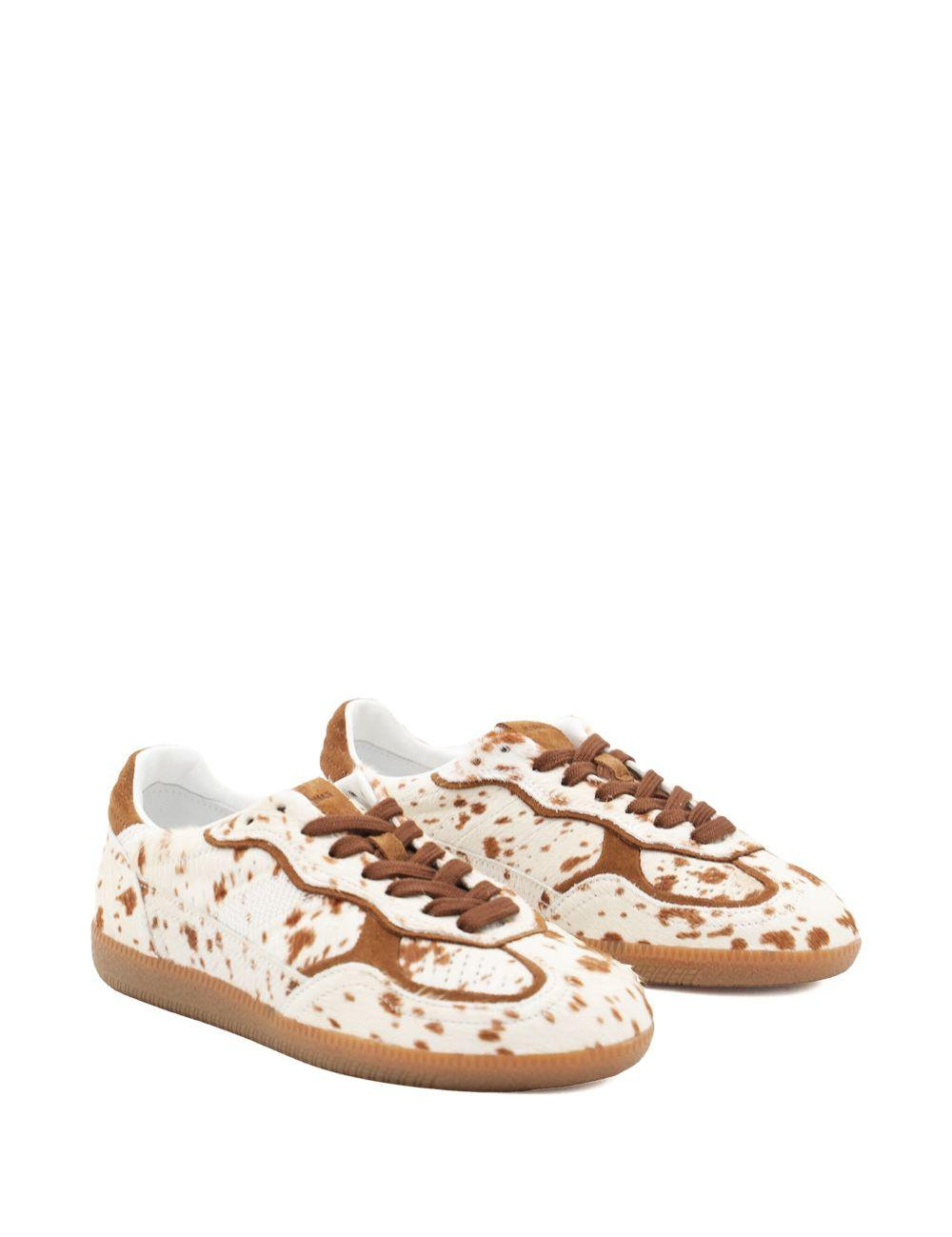Sneakers basse in pelle 490 in crema Alohas - donna 
