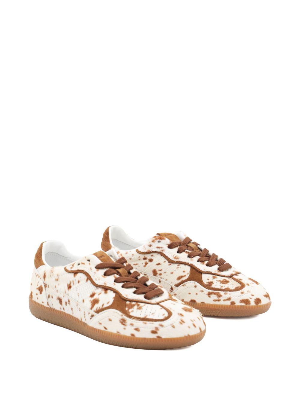 Sneakers basse in pelle 490 in crema Alohas - donna 