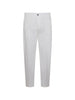 Men's white Eleventy pleated trousers